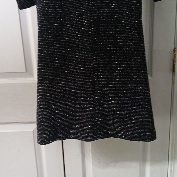 Ann Taylor black white tweed stretch dress Sz 4 NWOT - Picture 6 of 8